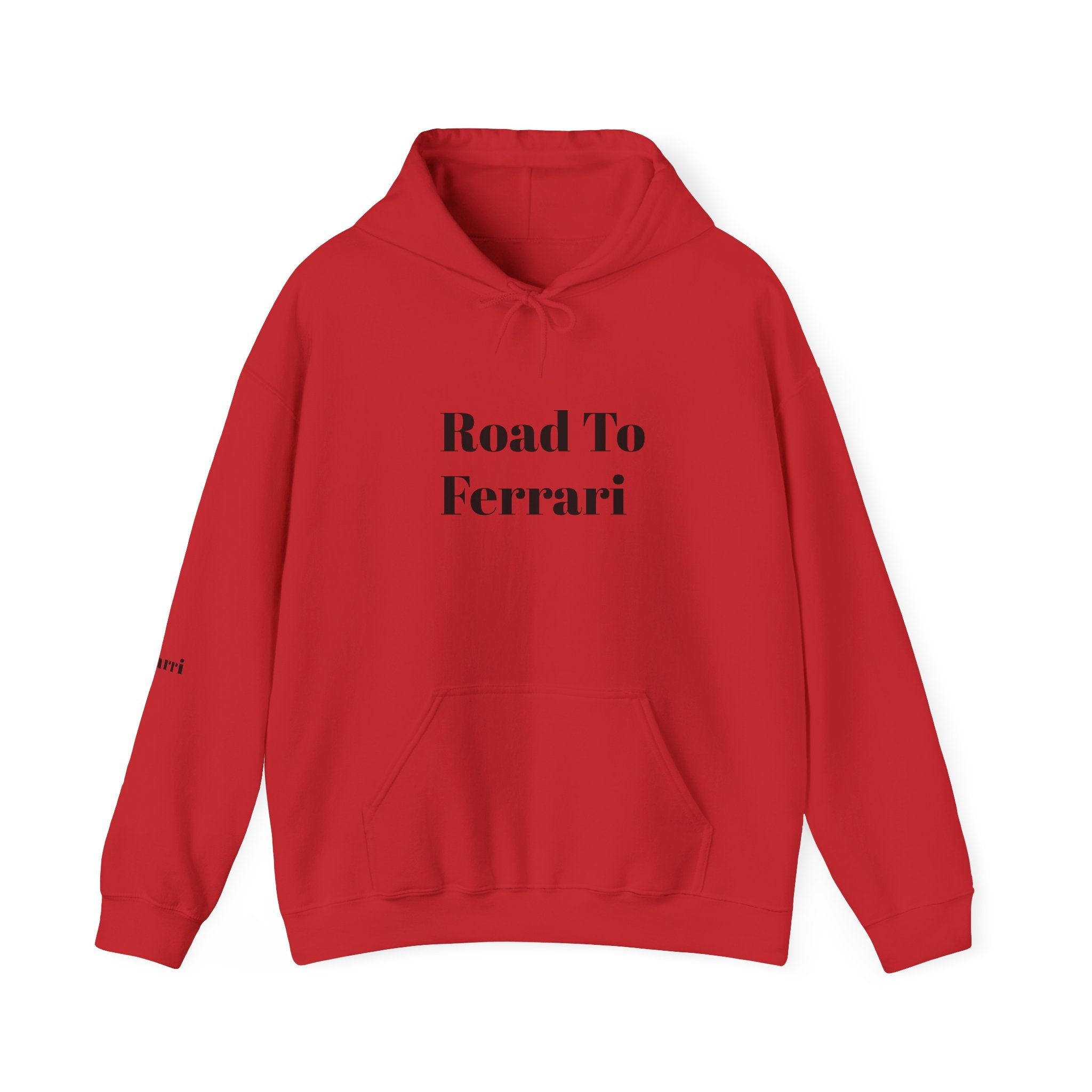 Hoodie — “Road To Ferrari” Minimalist Graphic Hoodie