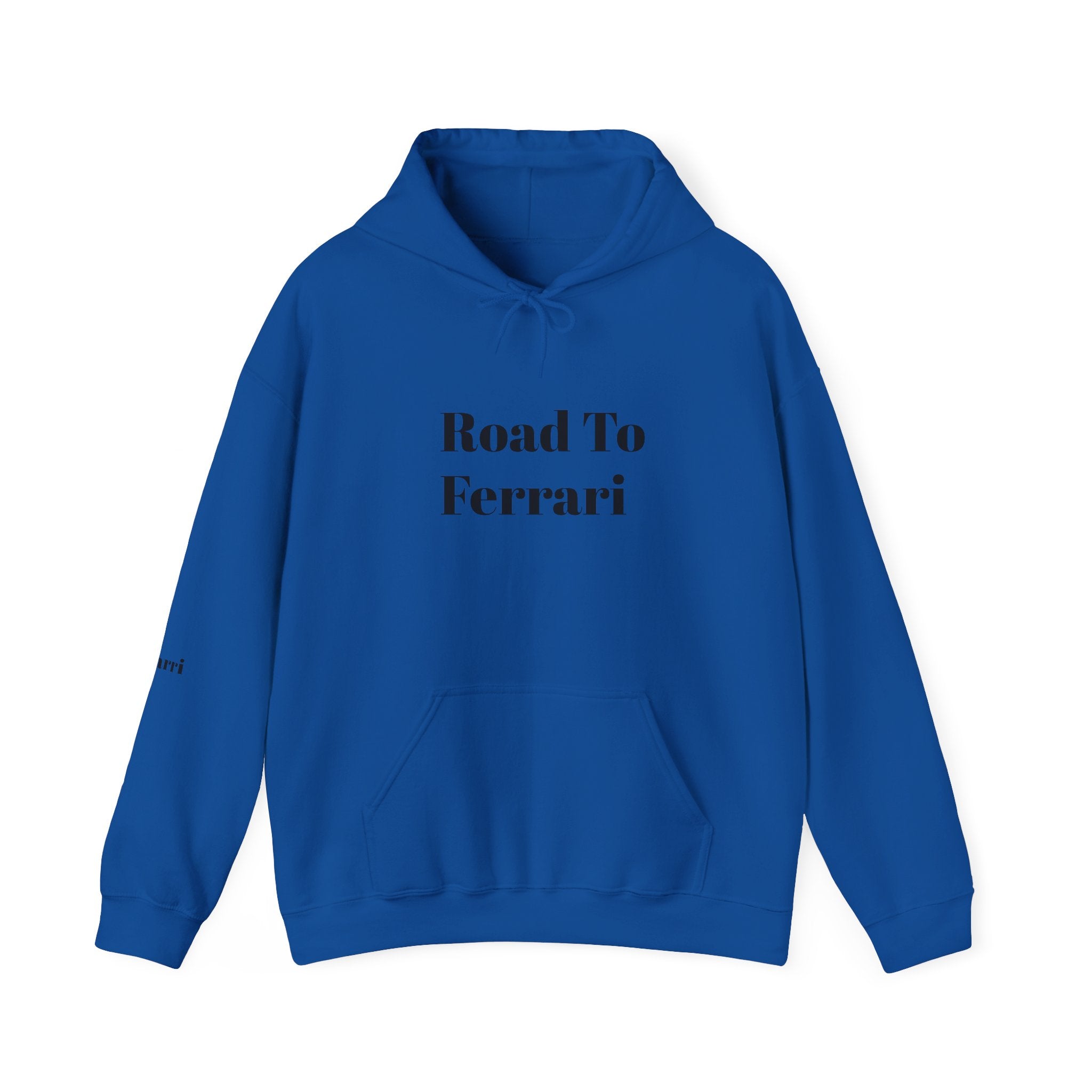 Hoodie — “Road To Ferrari” Minimalist Graphic Hoodie
